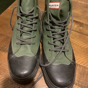 Green hunter boots